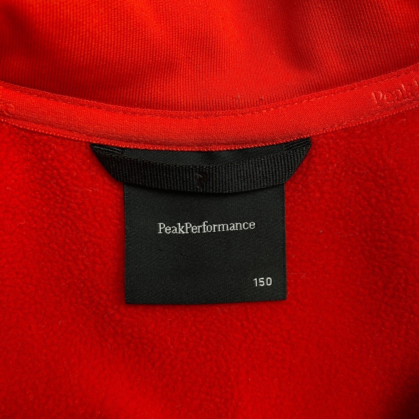 Peak Performance Junior Red Rider Zip Jacket Size 150 cm