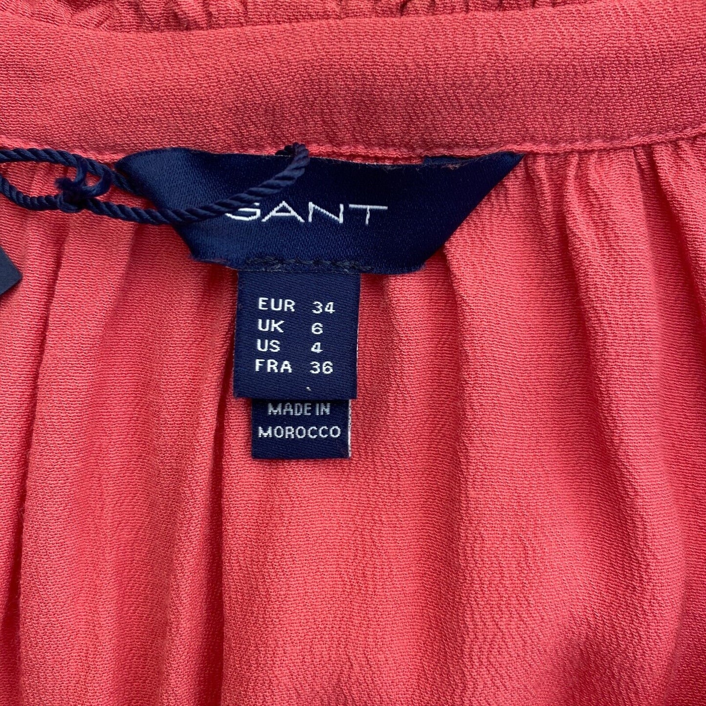 GANT Pink V Neck Flared Dress Size EU 34 UK 6 US 4