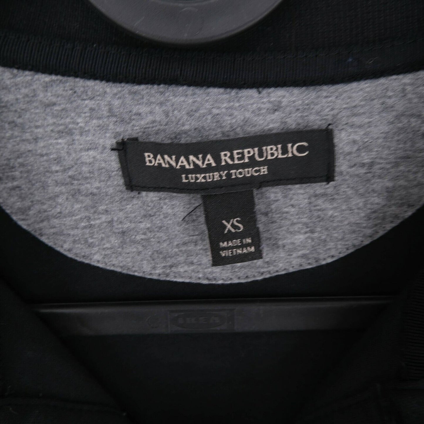 BANANA REPUBLIC T-shirt à col polo noir Luxury Touch Taille XS