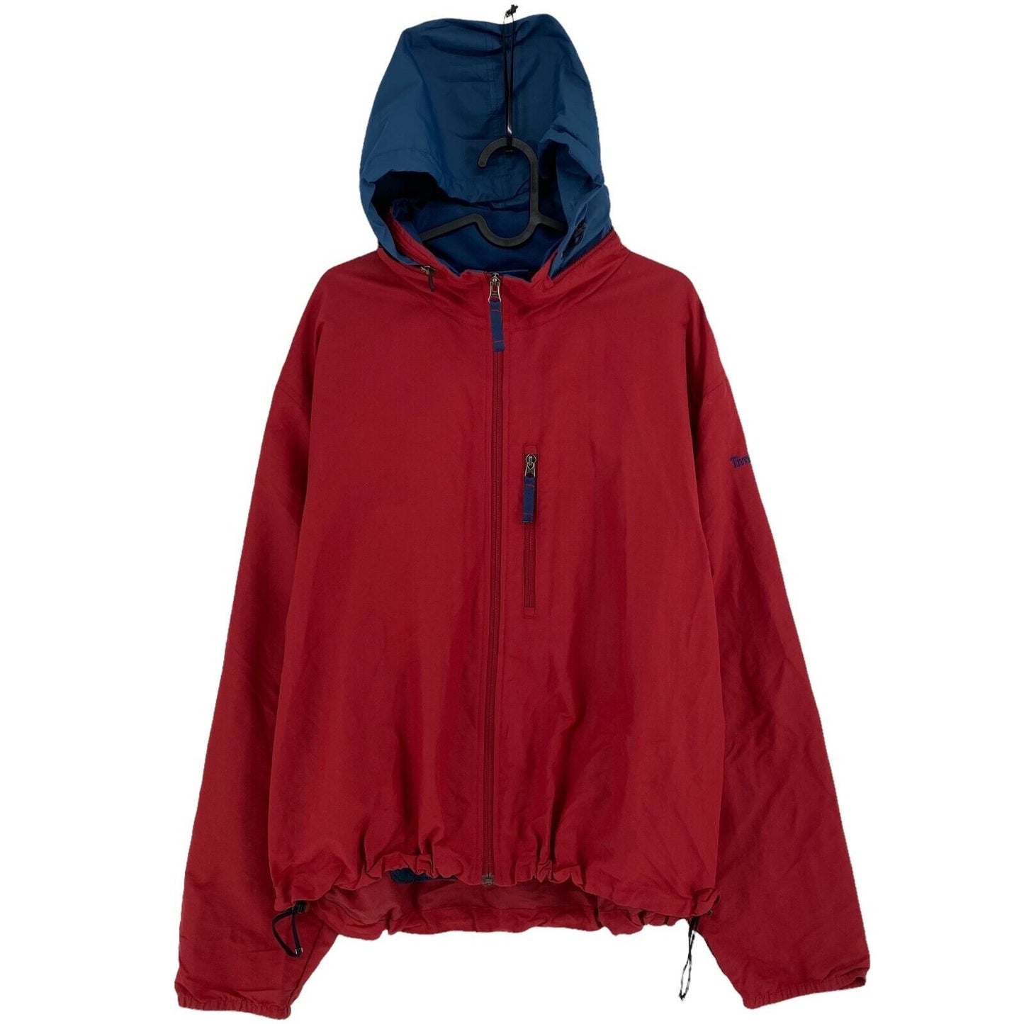 Timberland Red Hooded Jacket Size L