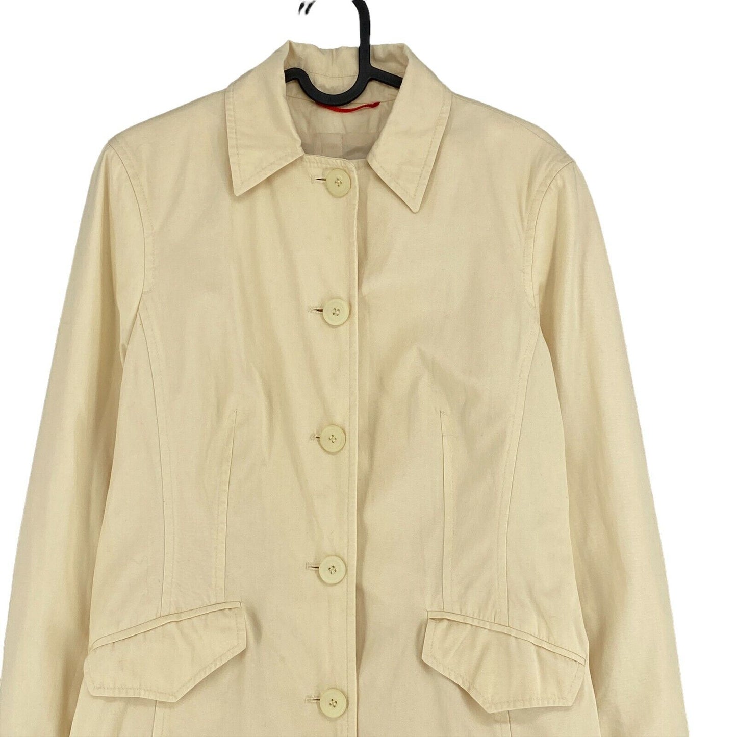 DANIEL HECHTER Beige 100% Cotton Over Coat Size EU 38 UK 12 US 10