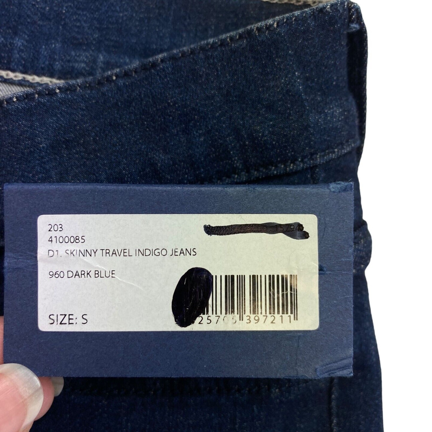 GANT – Skinny-Jeans „Travel Indigo“ in Marineblau, Größe S