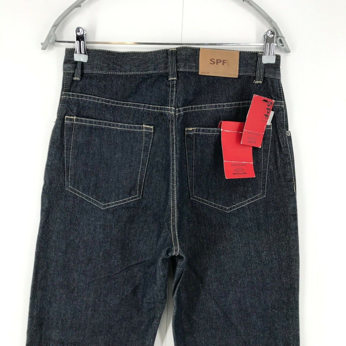 SPRINGFIELD Dark Blue Regular Straight Fit Jeans Size W30