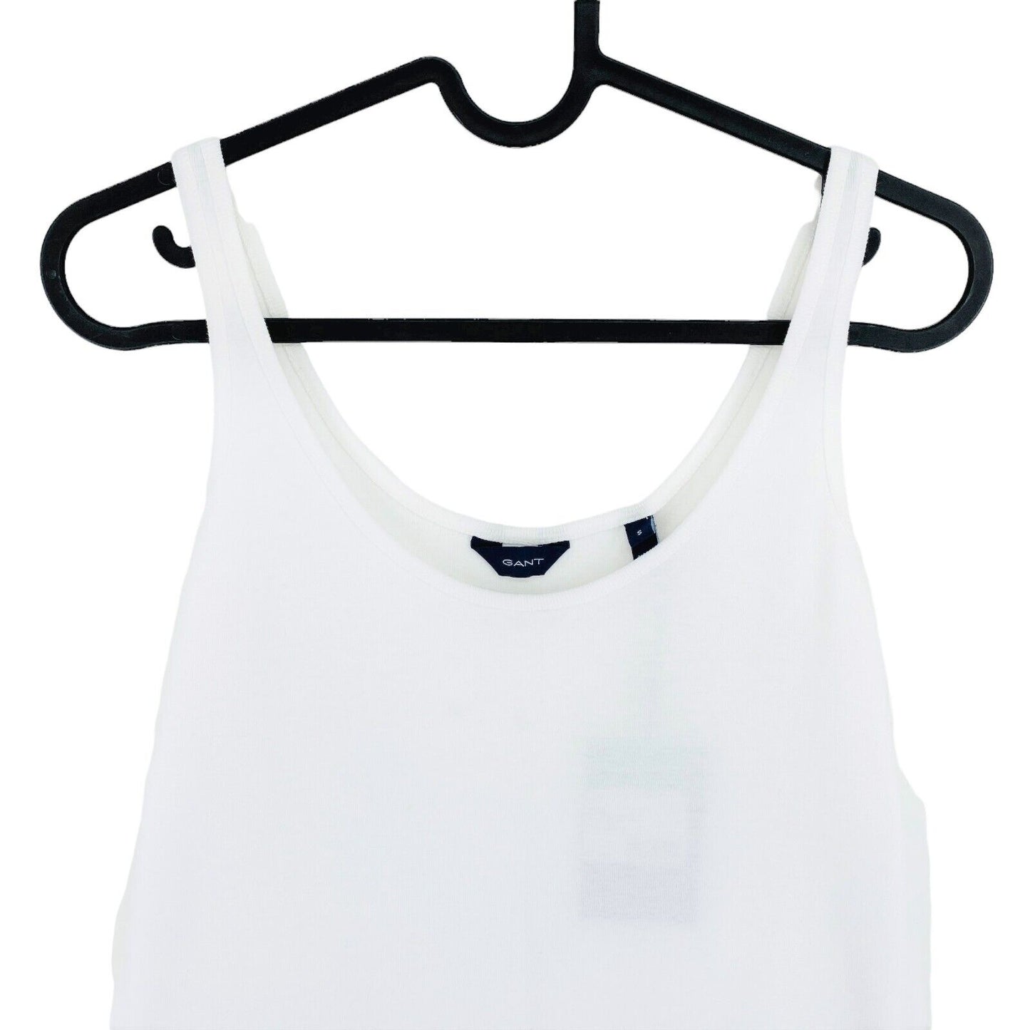 GANT White 1x1 Rib Tank Top Size 2XL XXL