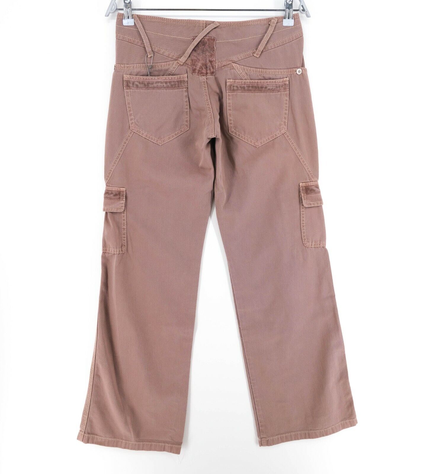 STEFANEL Dark Pink Cargo Pants Trousers Size EU 36 UK 6 US 4