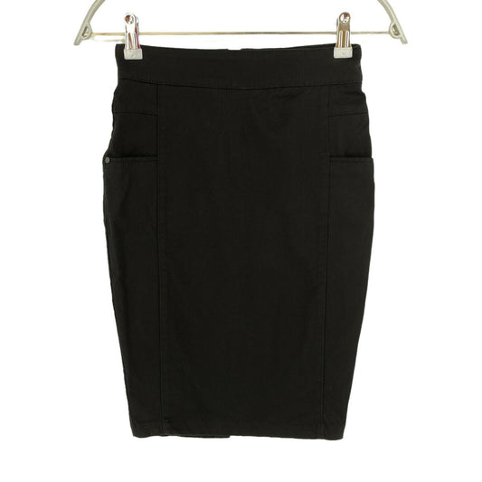 Stradivarius Black Denim Pencil Skirt Size EU 32 UK 4 US 0