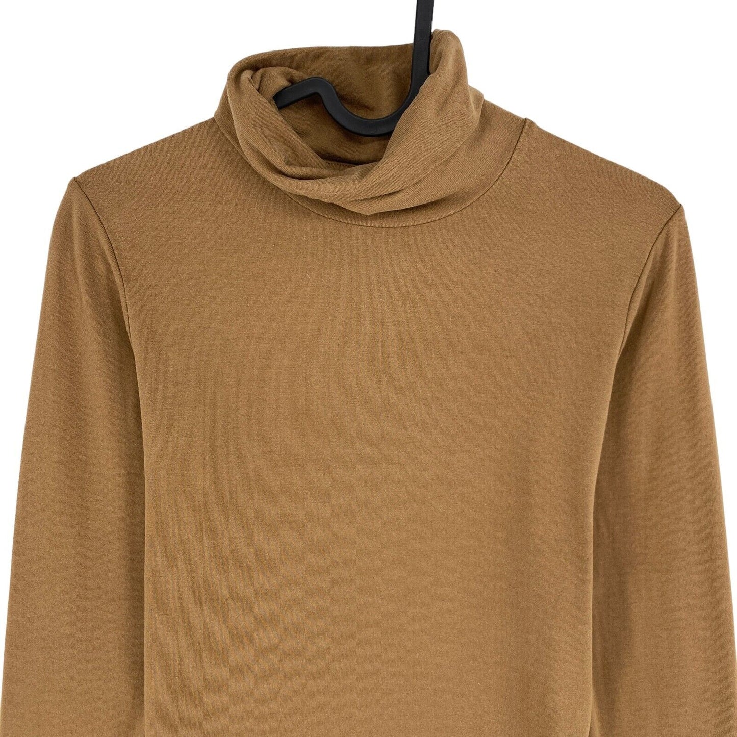 GANT Brown Jersey Turtle Neck Long Sleeves T Shirt Size S