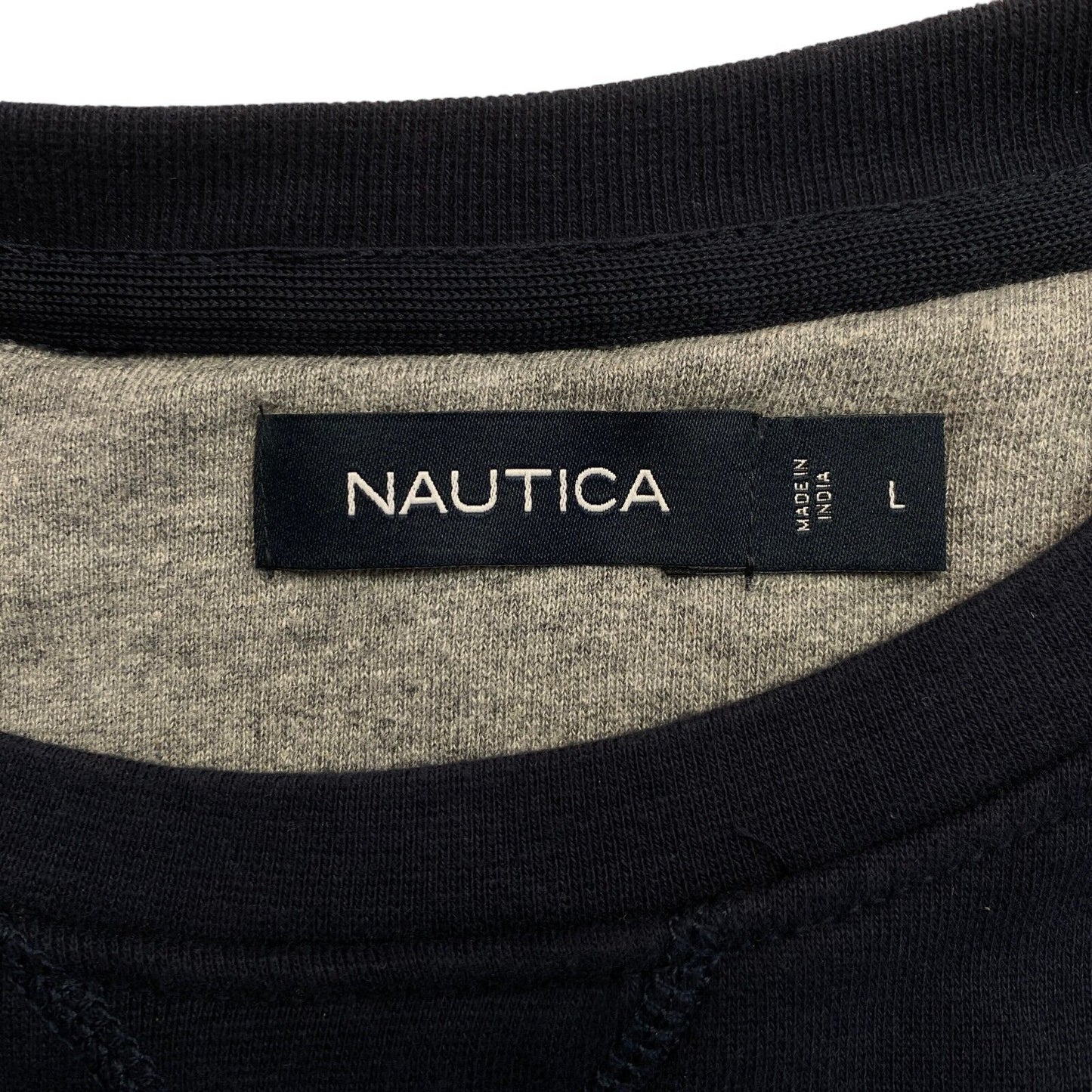 NAUTICA Navy Blue Crew Neck Sweater Pullover Size L