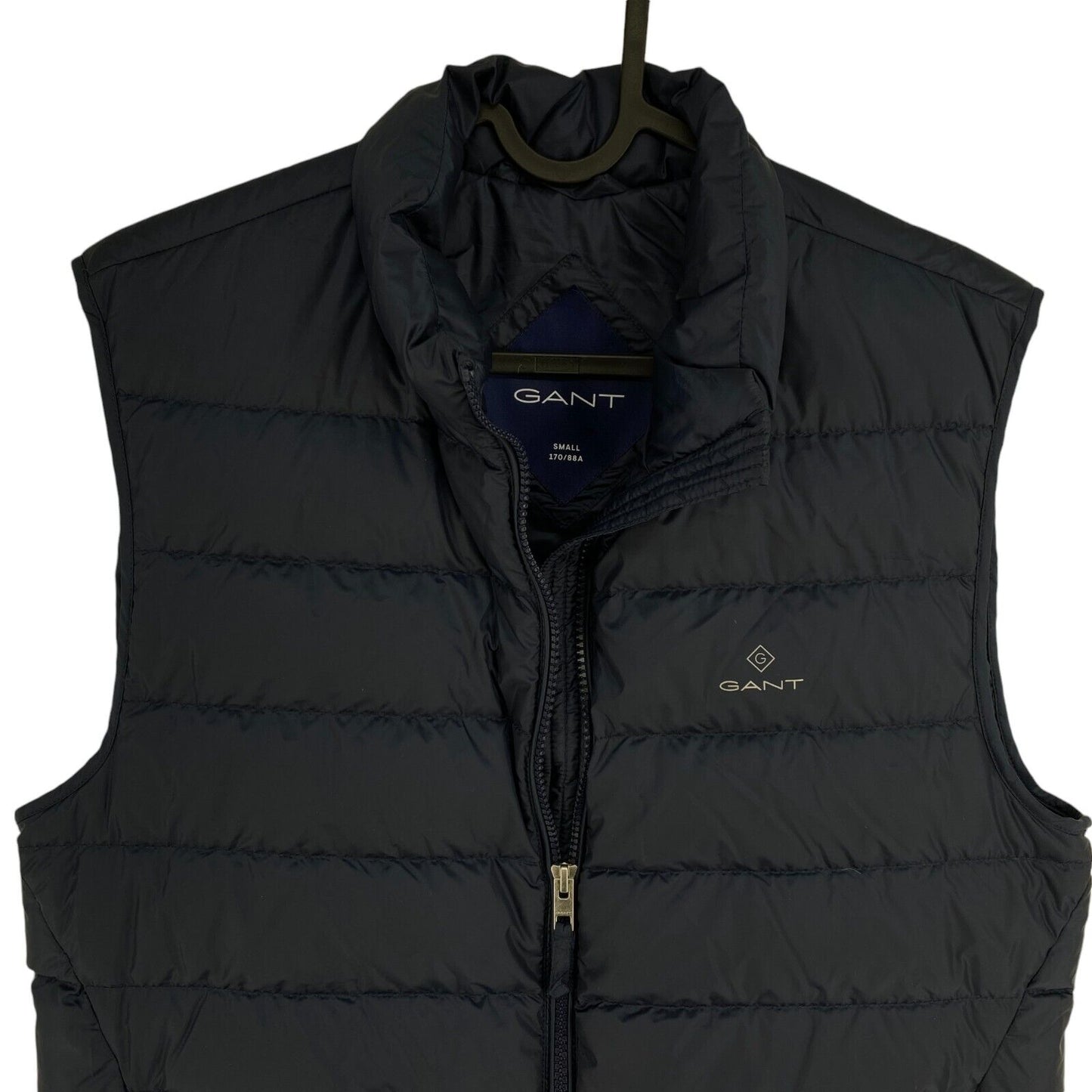 GANT Men Navy Blue Light Down Gillet Vest Waistcoat Jacket Size S