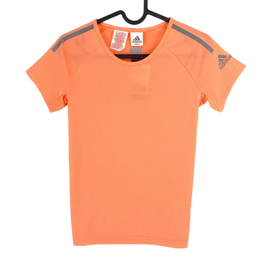 Adidas Climacool Orange Crew Neck T Shirt Size 11 - 12 Years