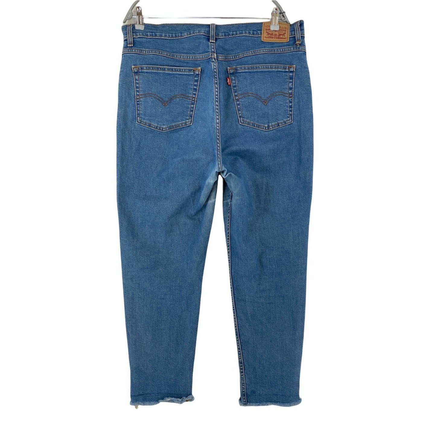 Levi's – jean Mom court décontracté bleu vieilli pour femme, coupe fuselée, W32