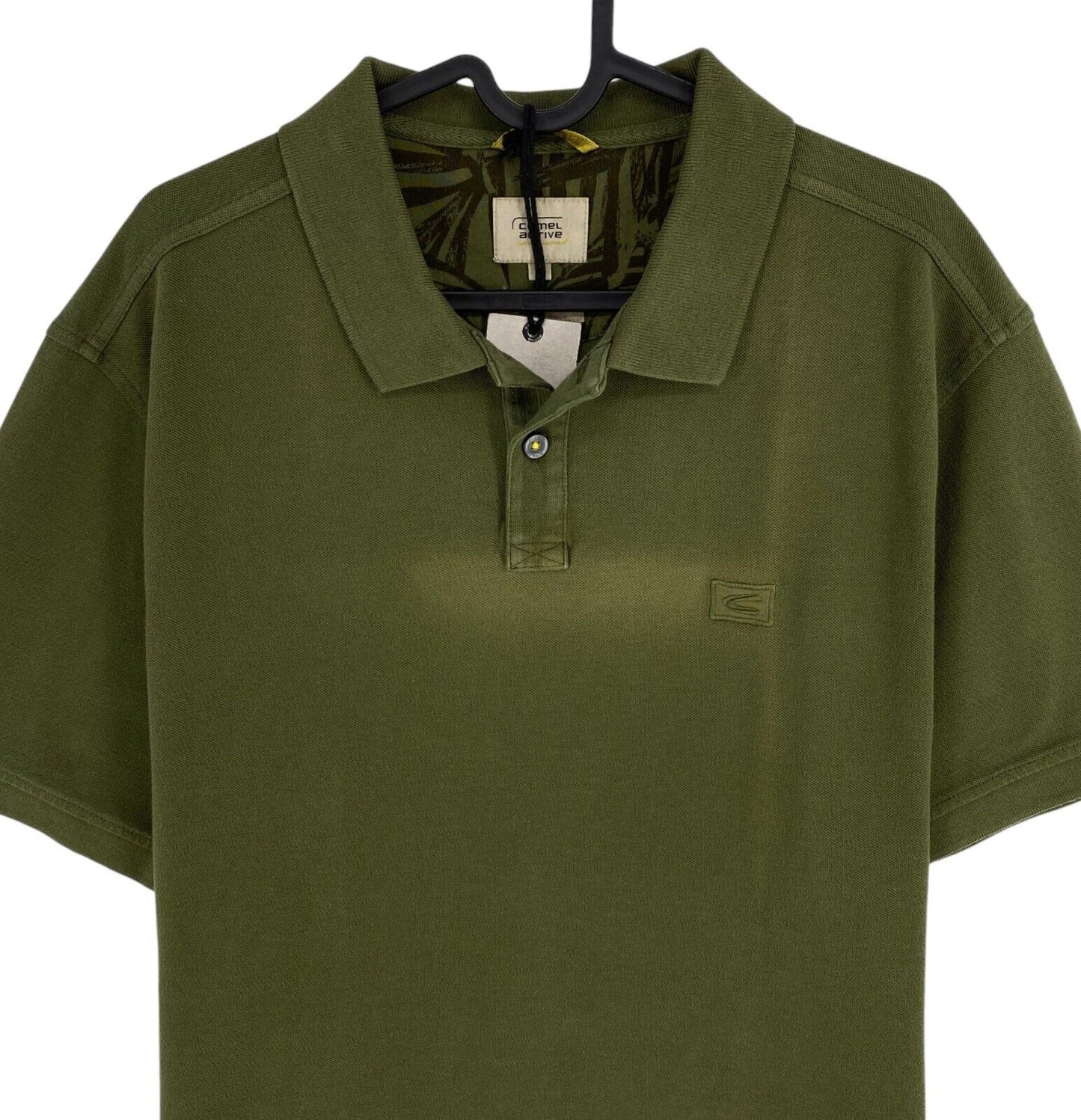 CAMEL ACTIVE Men Green SS Garment Dyed Polo Shirt Size 2XL XXL