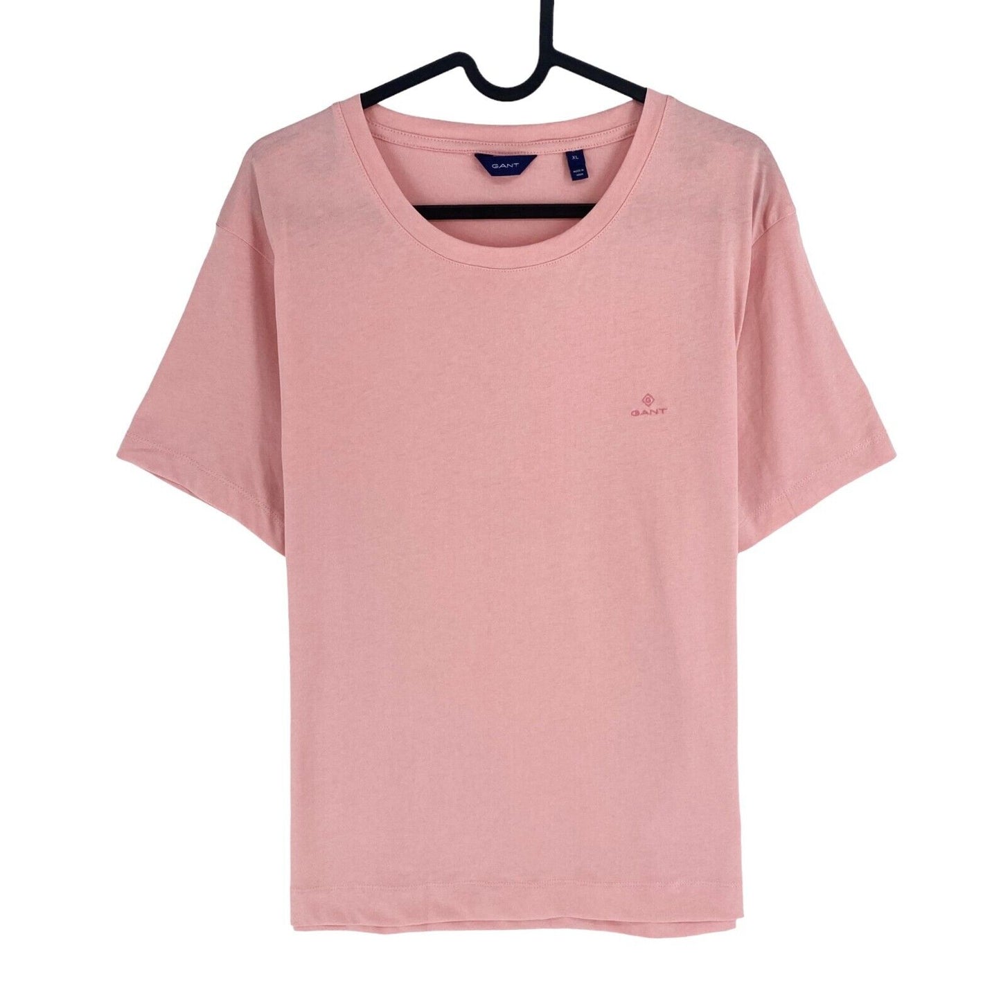 GANT Women Pink Original Crew Neck Short Sleeves T Shirt Size XL