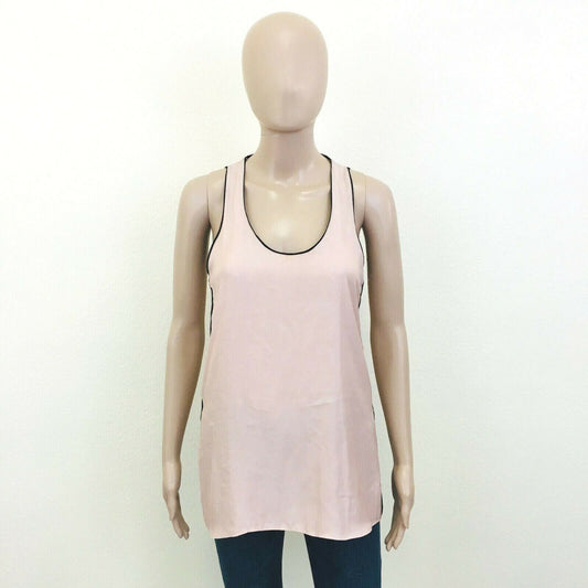 ZARA Cream Pink Tank Top T Shirt Size S