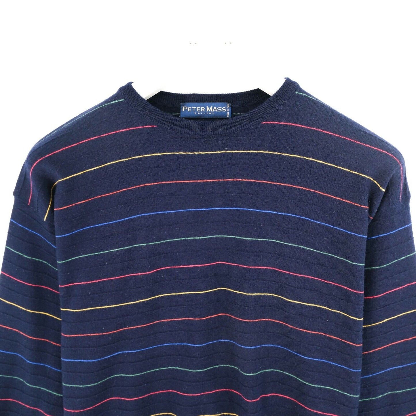 Cosby Vintage Retro 90s Peter Mass Blue Sweater Jumper Size UK/US 42 EU 52