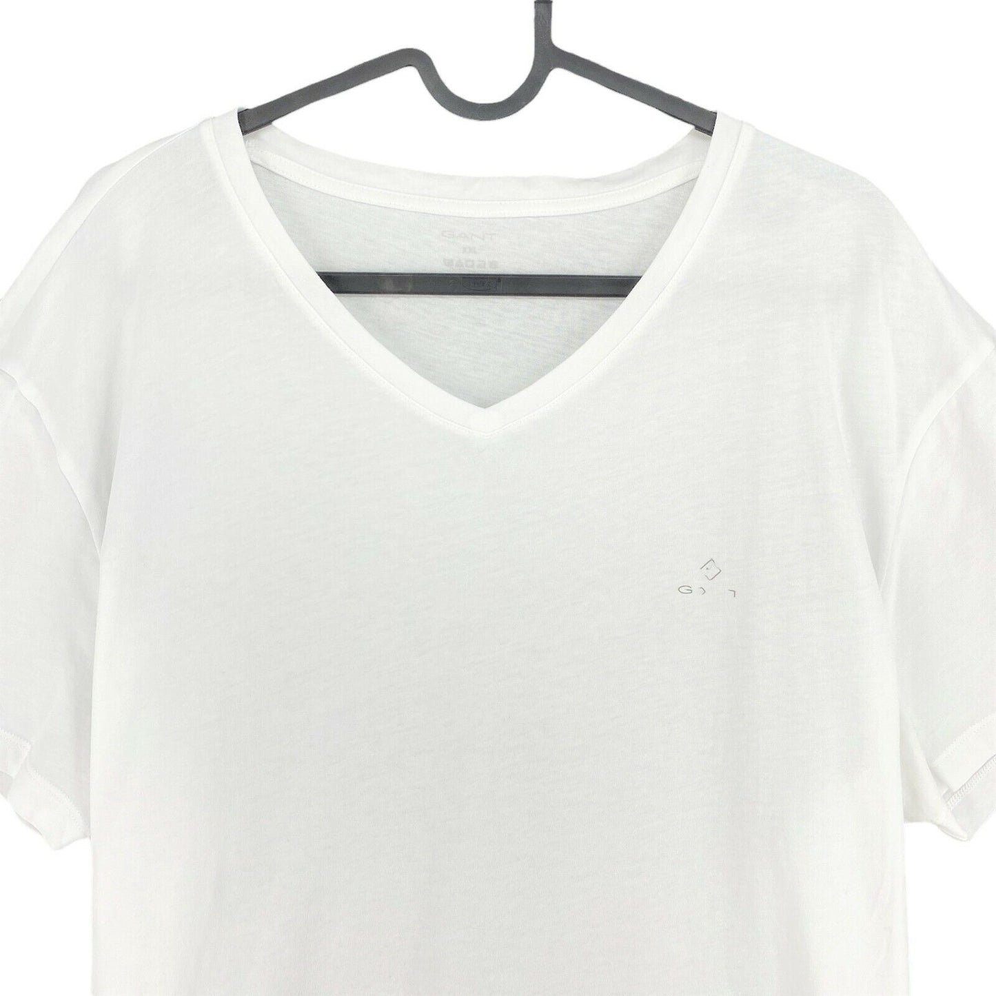 GANT White V Neck T Shirt Top Size 2XL XXL