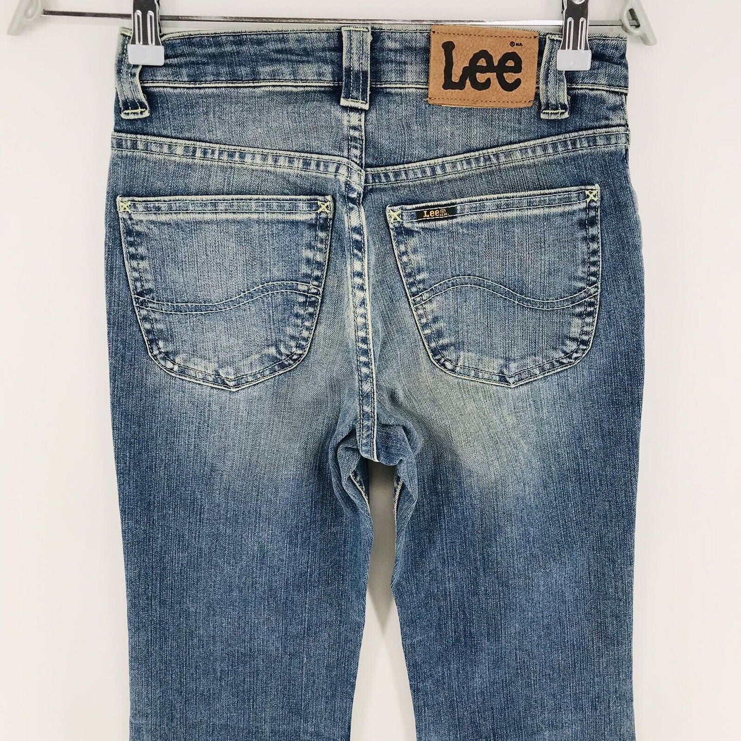 Lee FELTON Damen Jeans in normaler Bootcut-Passform, Blau, Stretch, Größe W27 L33