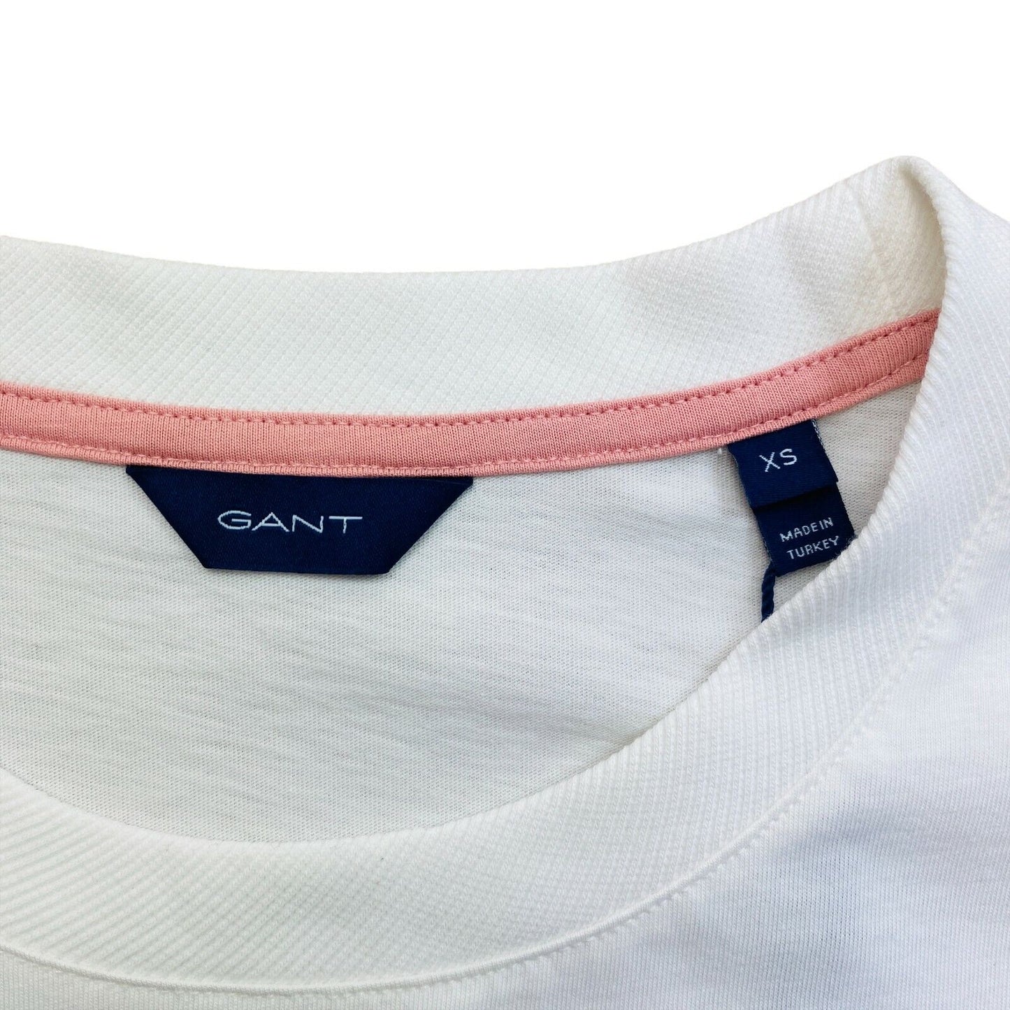 GANT White Peonies Crew Neck T Shirt Size XS