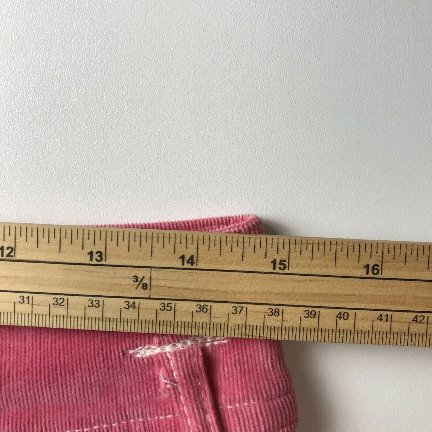 Fairly Women Pink Regular Straight Fit Corduroy Trousers Size 40 / W29