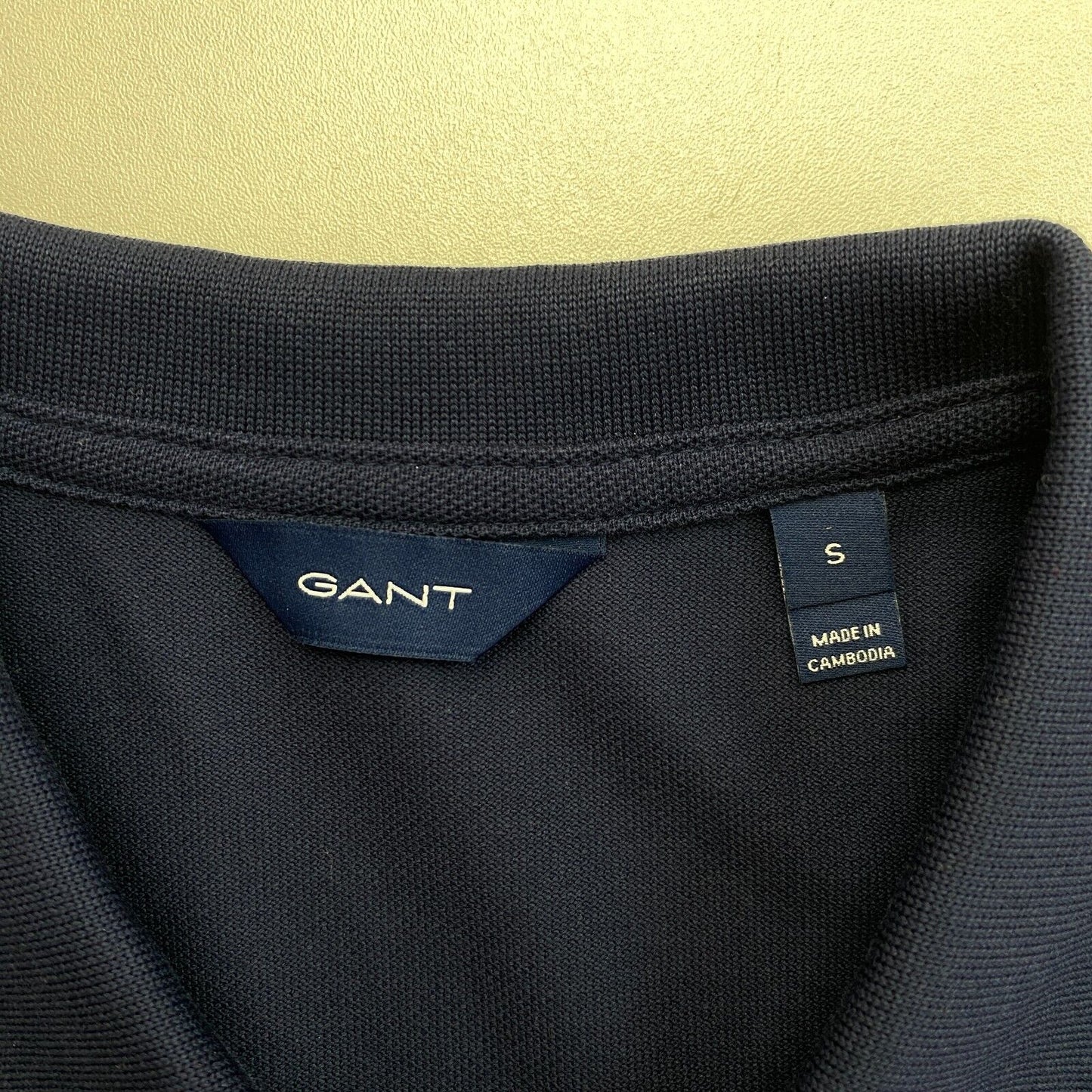 GANT Marineblaues Original-Piqué-Poloshirtkleid, Größe S