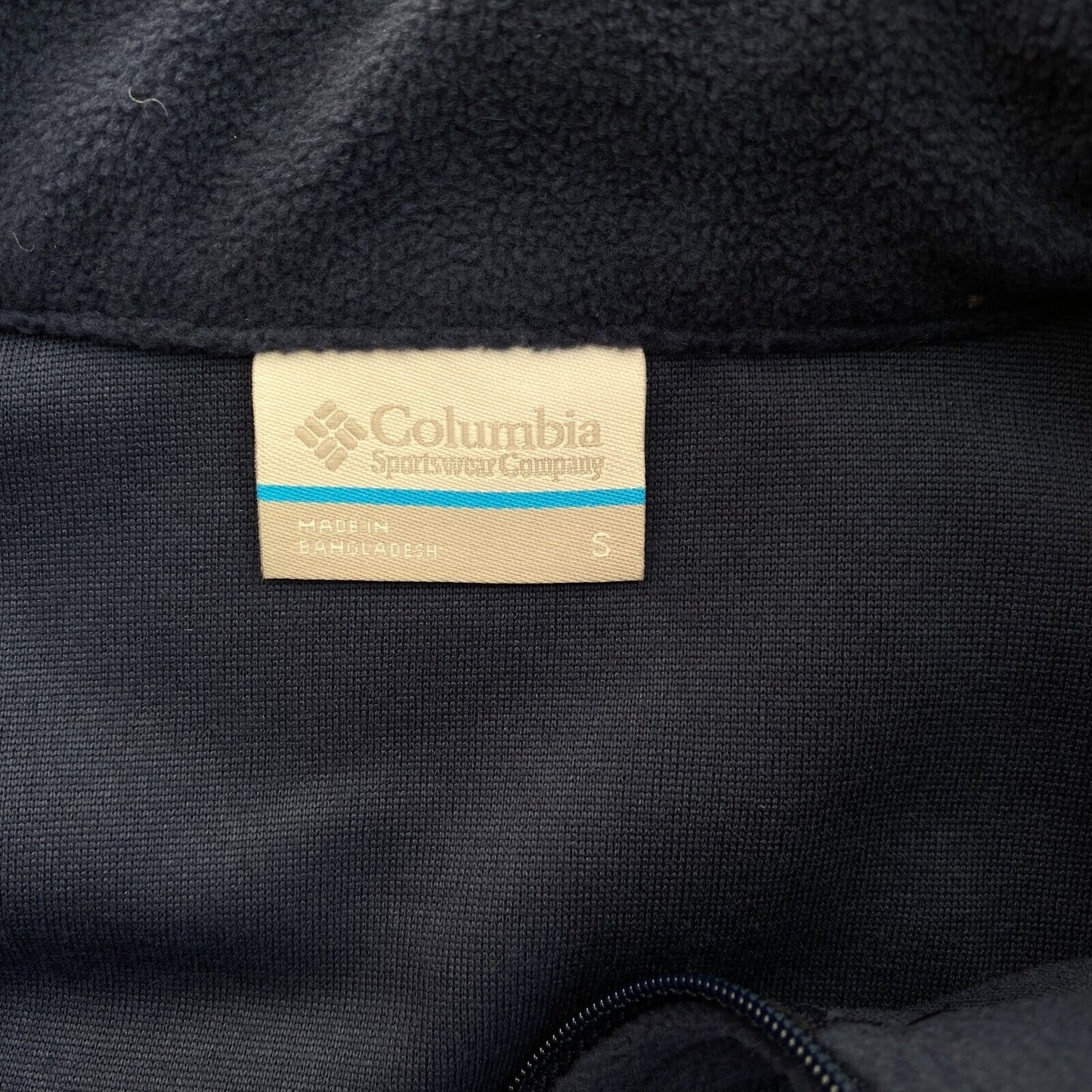 Columbia Navy Blue Klamath Range II Half Zip Fleece Jumper Sweater Size S