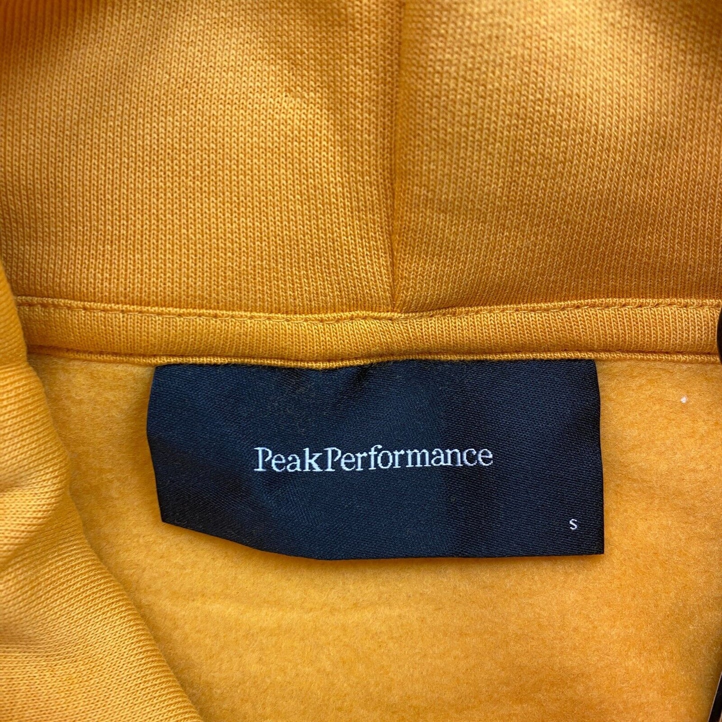 Peak Performance Women Yellow Original Hoodie Jumper Sweater Size S