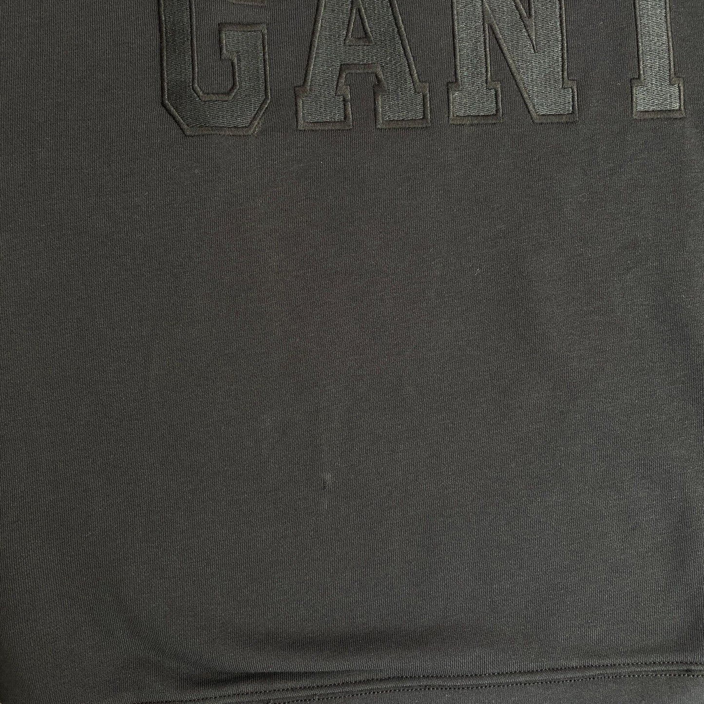 GANT Pullover mit Rundhalsausschnitt und Logo, Schwarz, Größe M