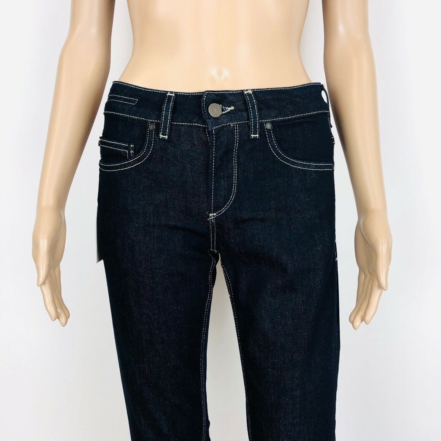 Gianfranco GF Ferre Women Dark Blue Regular Slight Bootcut Fit Jeans W29 IT 43