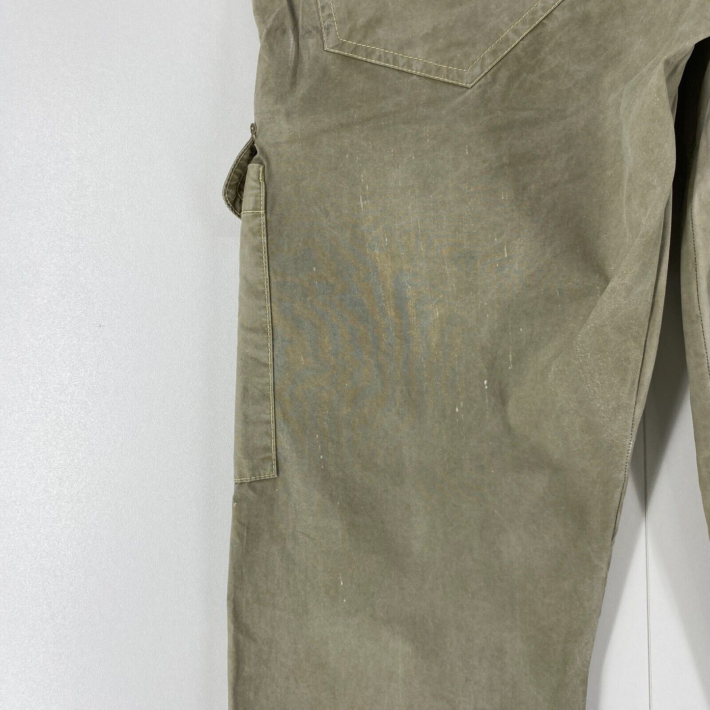 DIESEL URSULA Khaki Green Regular Straight Fit Cuffed Cargo Trousers Size EUR 40