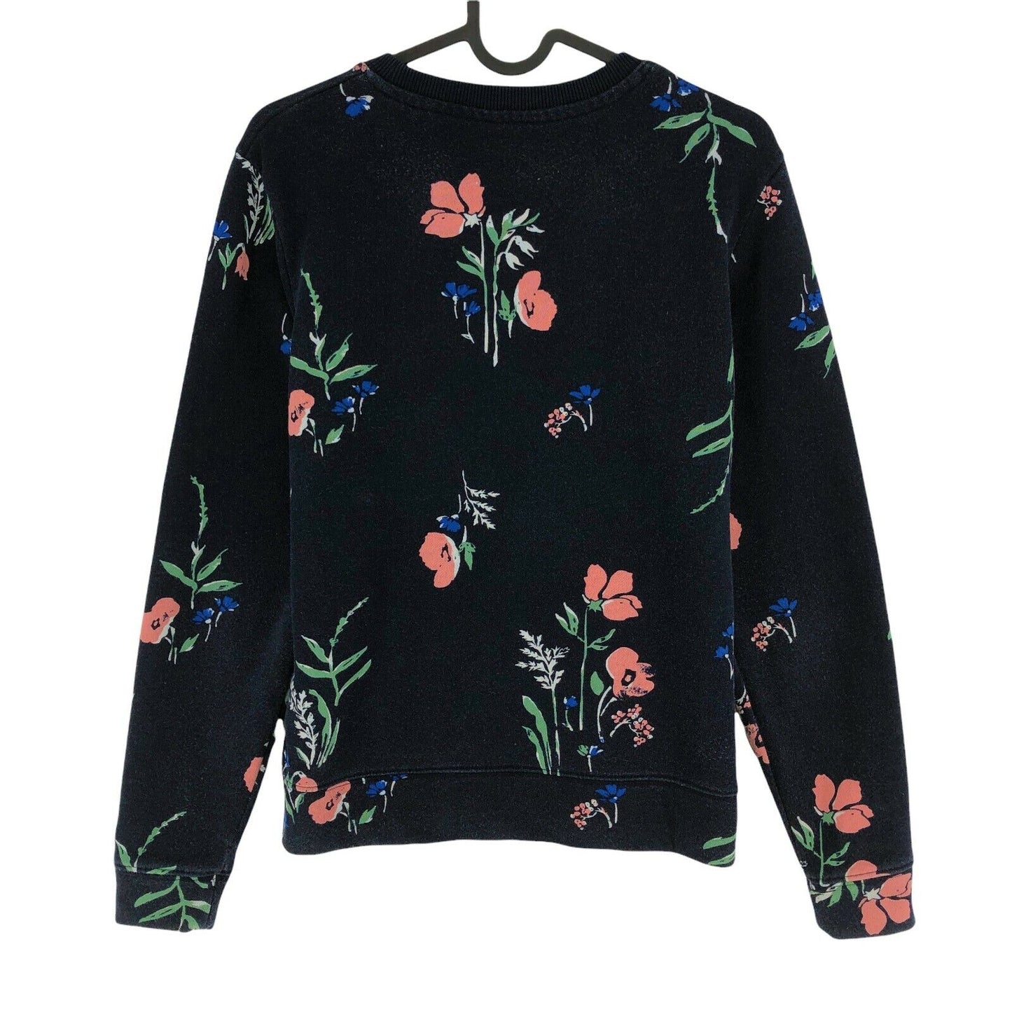 GANT Bleu Marine Imprimé Floral Crew Neck Jumper Pull Taille S