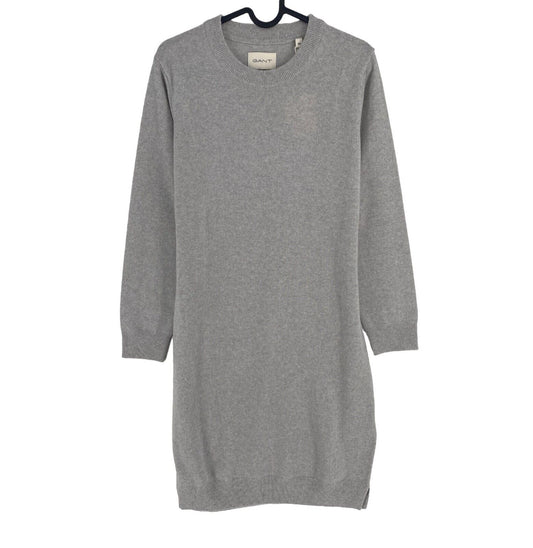 GANT Women Grey Super Fine Lambs Wool Long Sleeves Dress Size XS