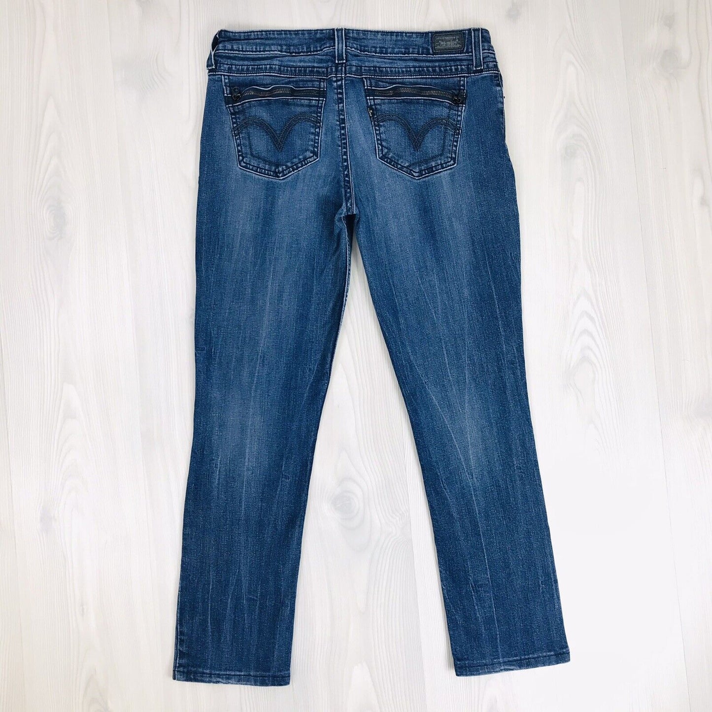 Vintage Levi's Women Blue Stretch Slim Fit Jeans 13 M / W32 L30