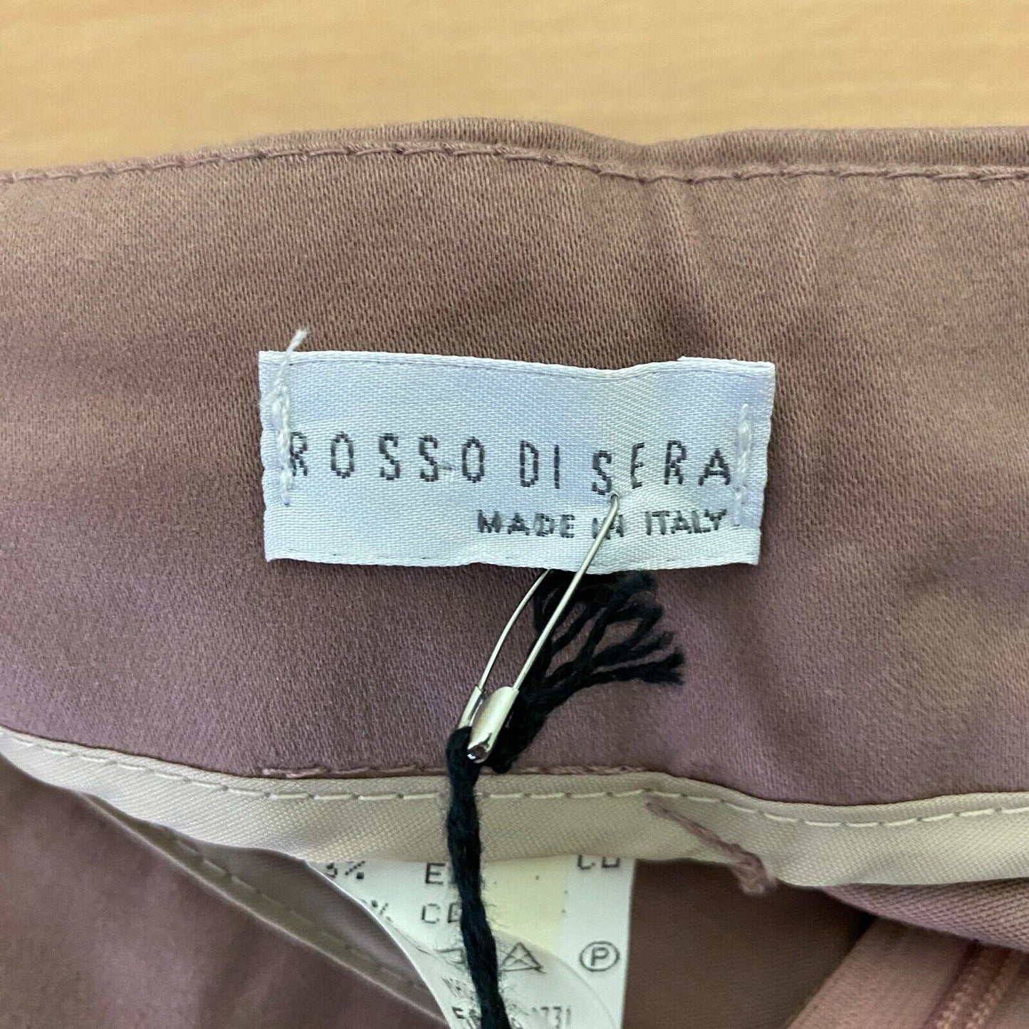 ROSSO DI SERA Hose in normaler gerader Passform, Rosa, Größe EUR 40