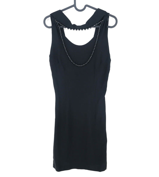 JOHN RICHMOND X Black Round Neck Dress Size IT 42 EUR 38 UK 10 US 8