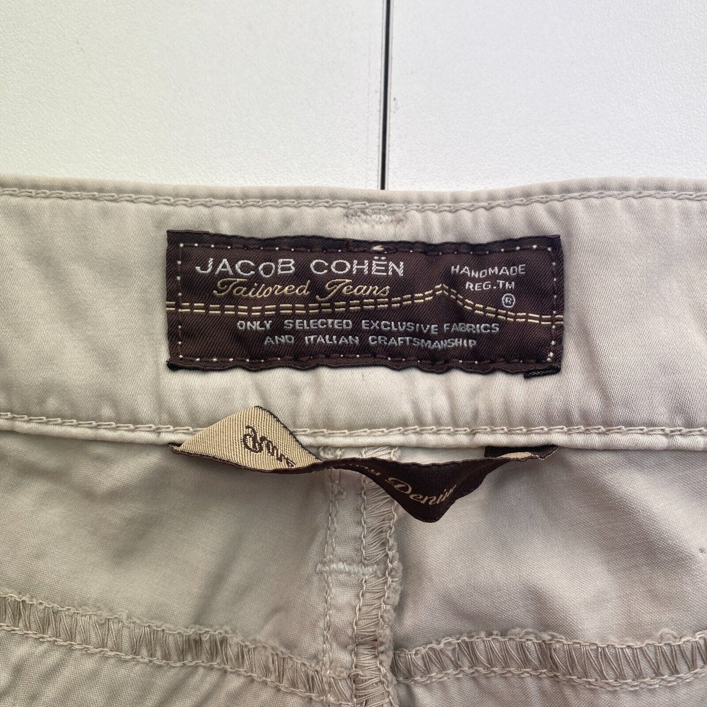 JACOB COHEN Women PW746 Grey Cropped Pants Trousers Size W30