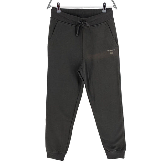 GANT Pantalon de survêtement coupe décontractée gris foncé Contrast Shield pour garçon Taille 15 ans 170 cm