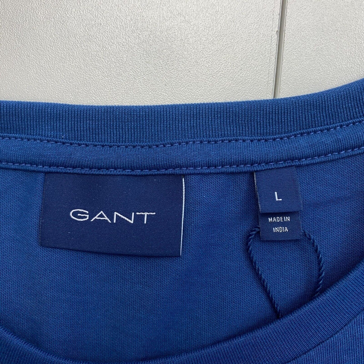 GANT Men Navy Blue Original Crew Neck Short Sleeve T Shirt Size L