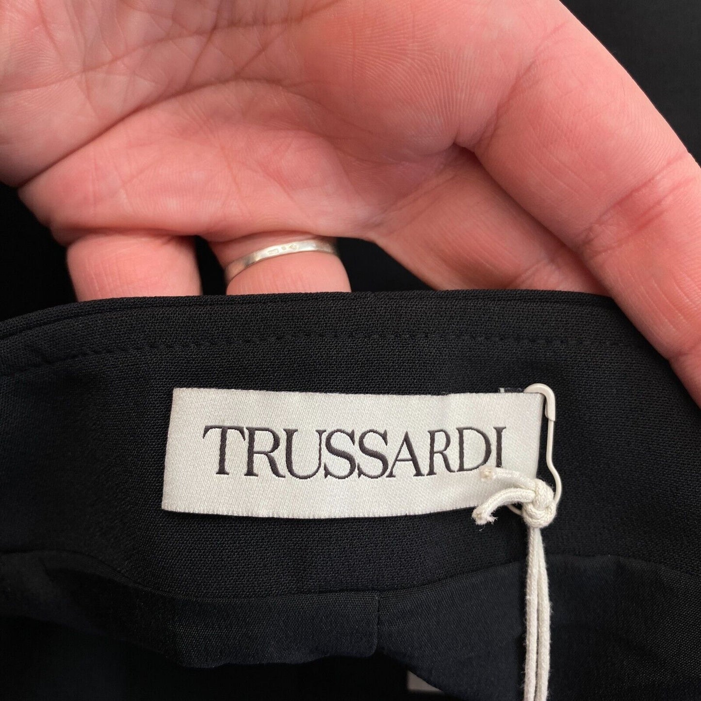 TRUSSARDI Black Straight Skirt Size IT 40 EU 36 UK 8 US 6