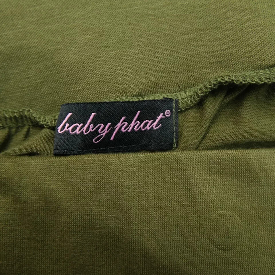 BABY PHAT Dark Green Sleeveless Mini Dress Size S