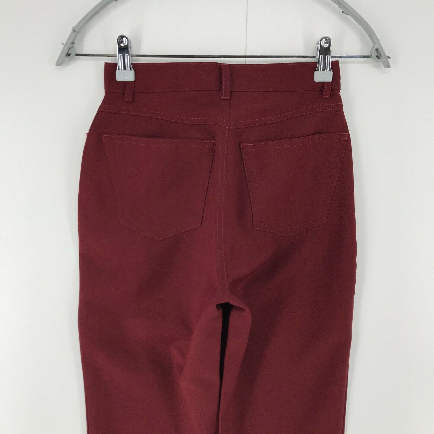 UNITED COLORS OF BENETTON Women Red Regular Fit Trousers Size EUR 38 W23