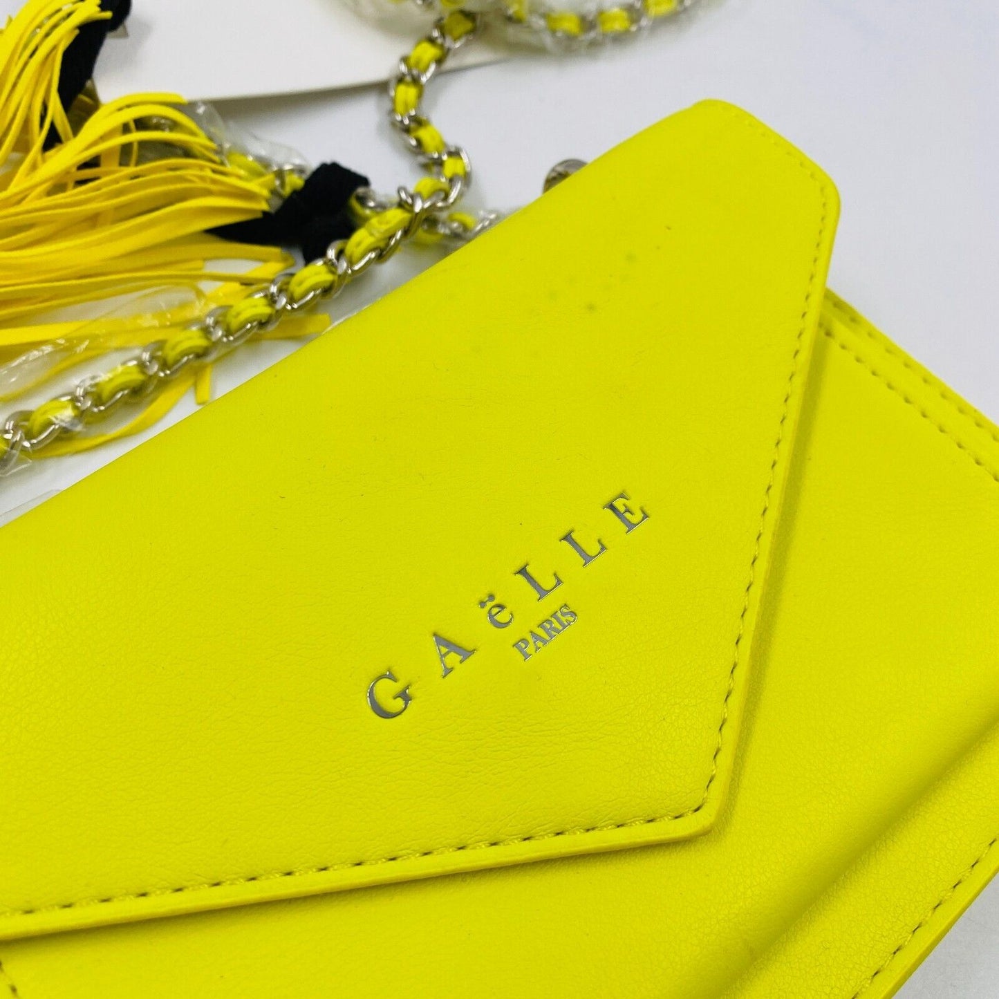 GAELLE Women Yellow Eco Leather Crossbody Shoulder Bag