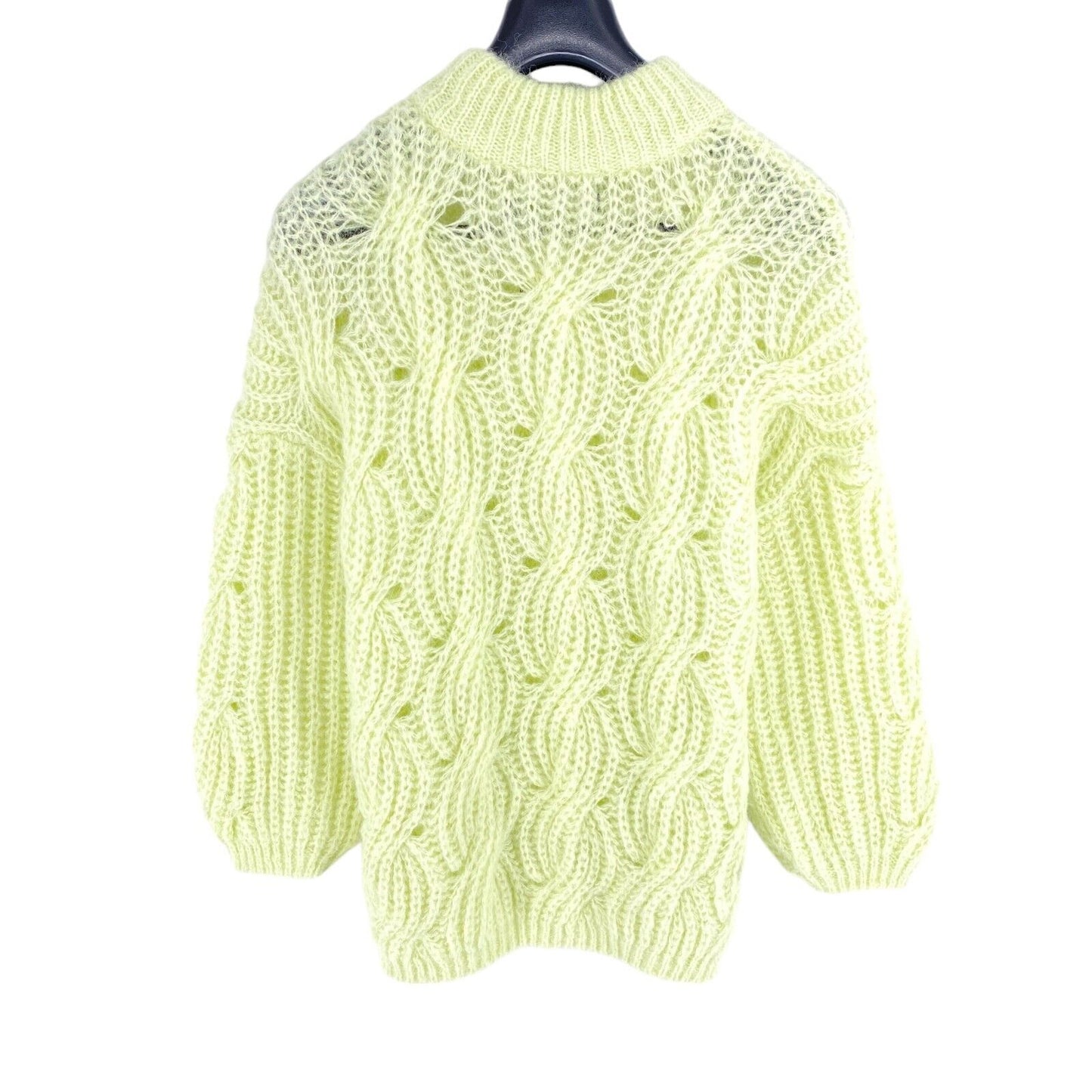 VERO MODA Womens Light Green MADDY High Neck Sweater Jumper Size M