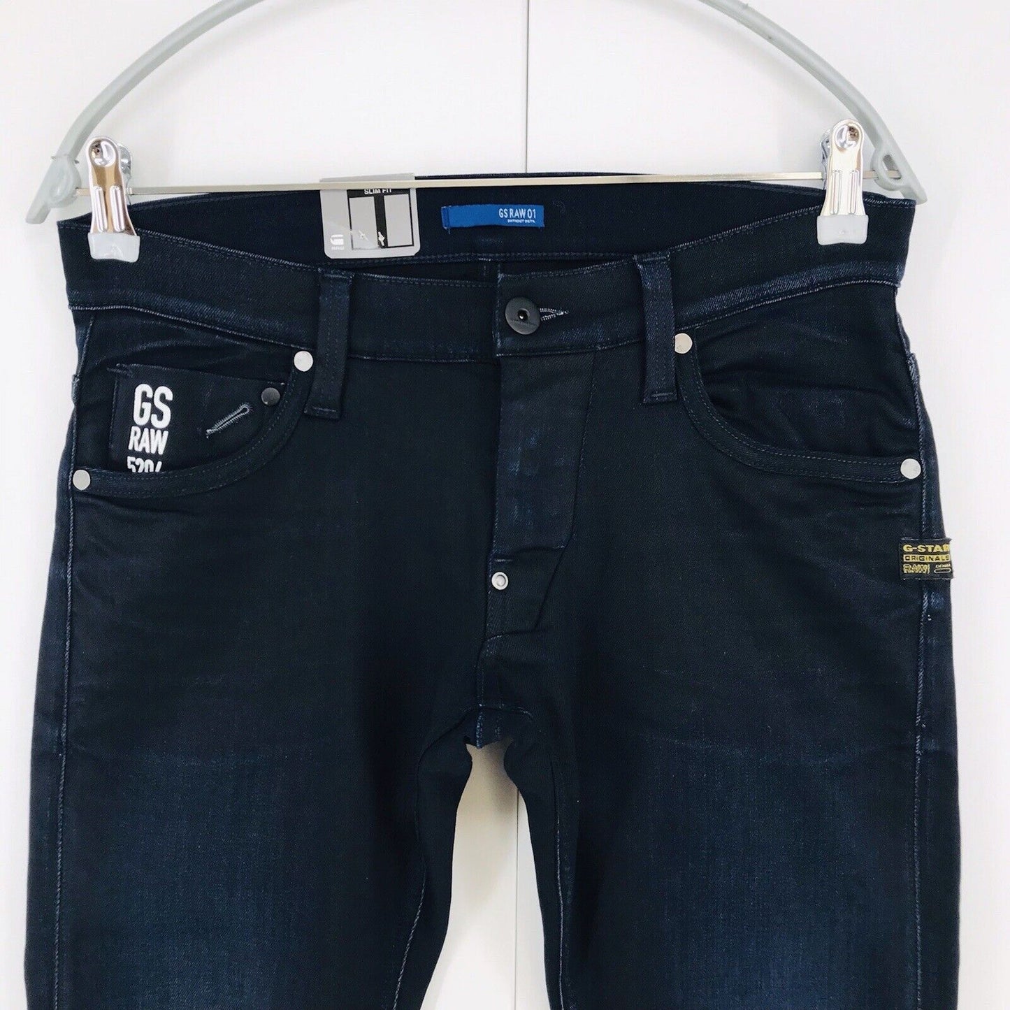 G-STAR RAW DEFEND Dark Blue Stretch Super Slim Fit Lyocell Jeans W28 L30