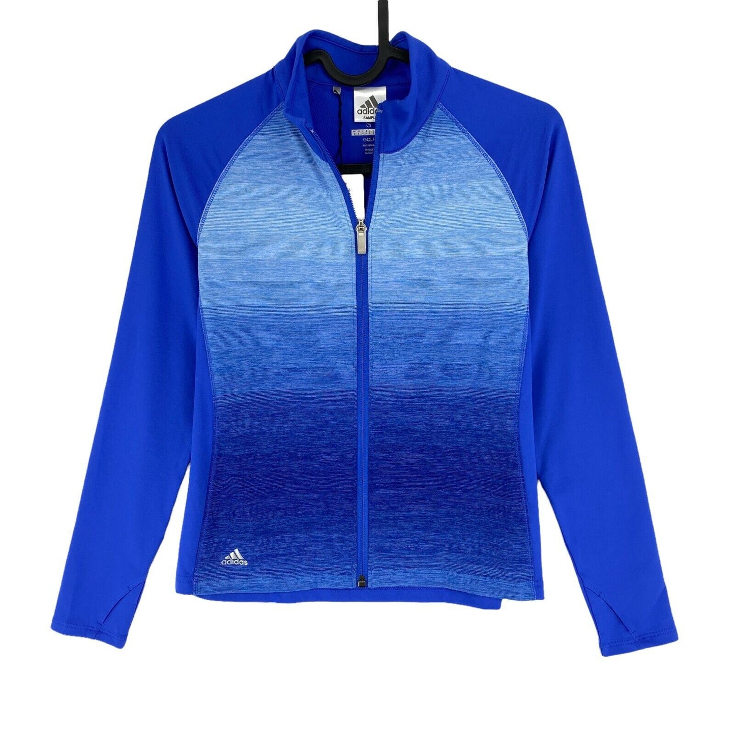 Adidas Golf Youth Girls Blue Full Zip Layer Sweater Size 11 - 12 Years