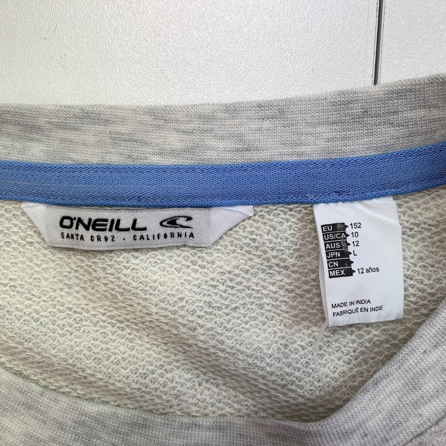 O'Neill Pull gris à col rond pour fille Taille 12 ans 152 cm