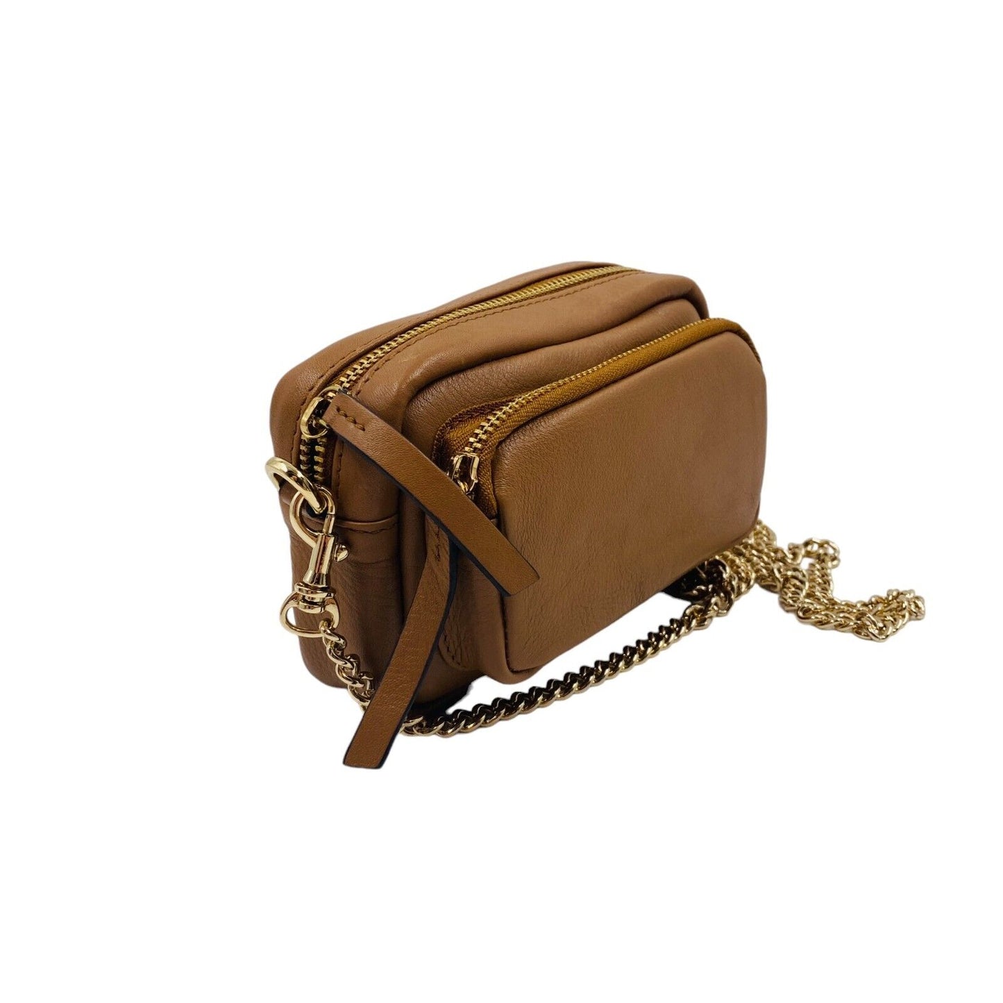 NEUVILLE Brown Leather Clutch Bag