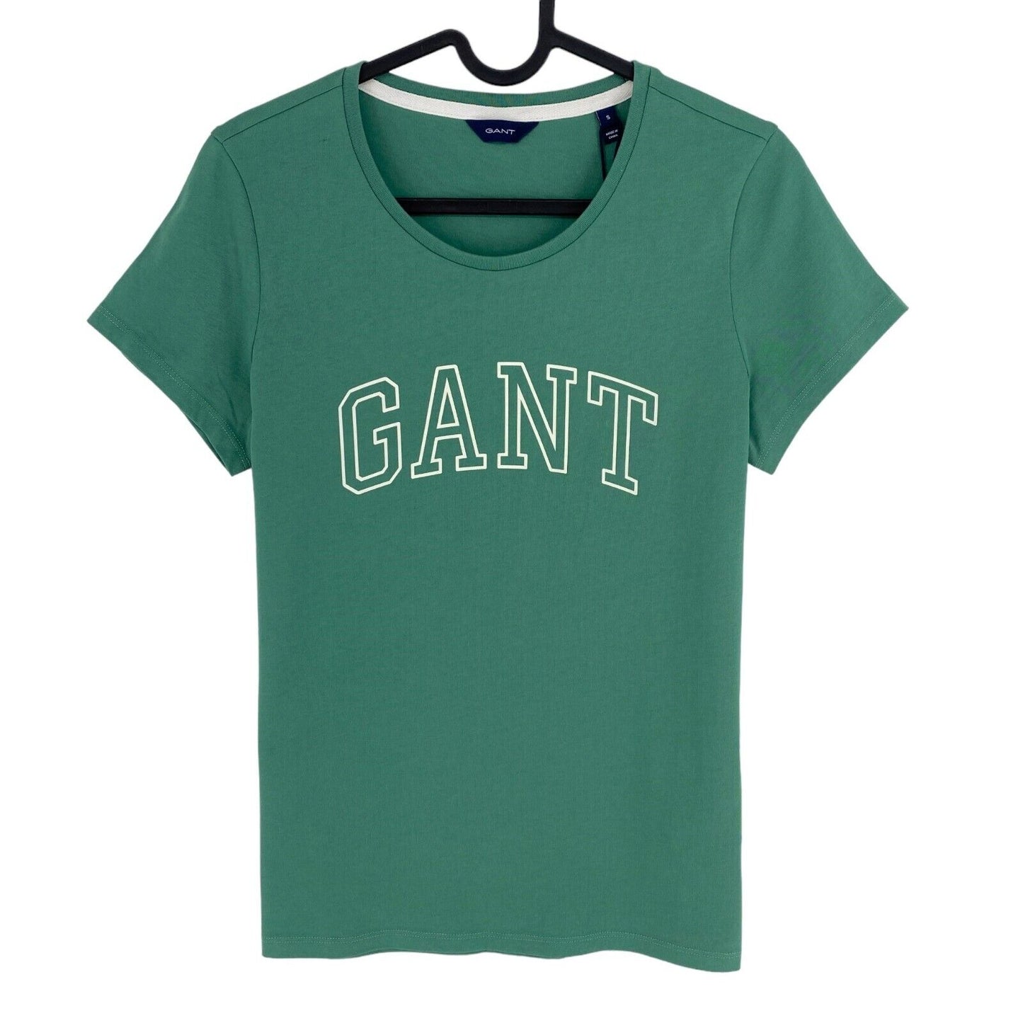 GANT Green Arch Logo Cap Sleeve Crew Neck T-shirt Taille S