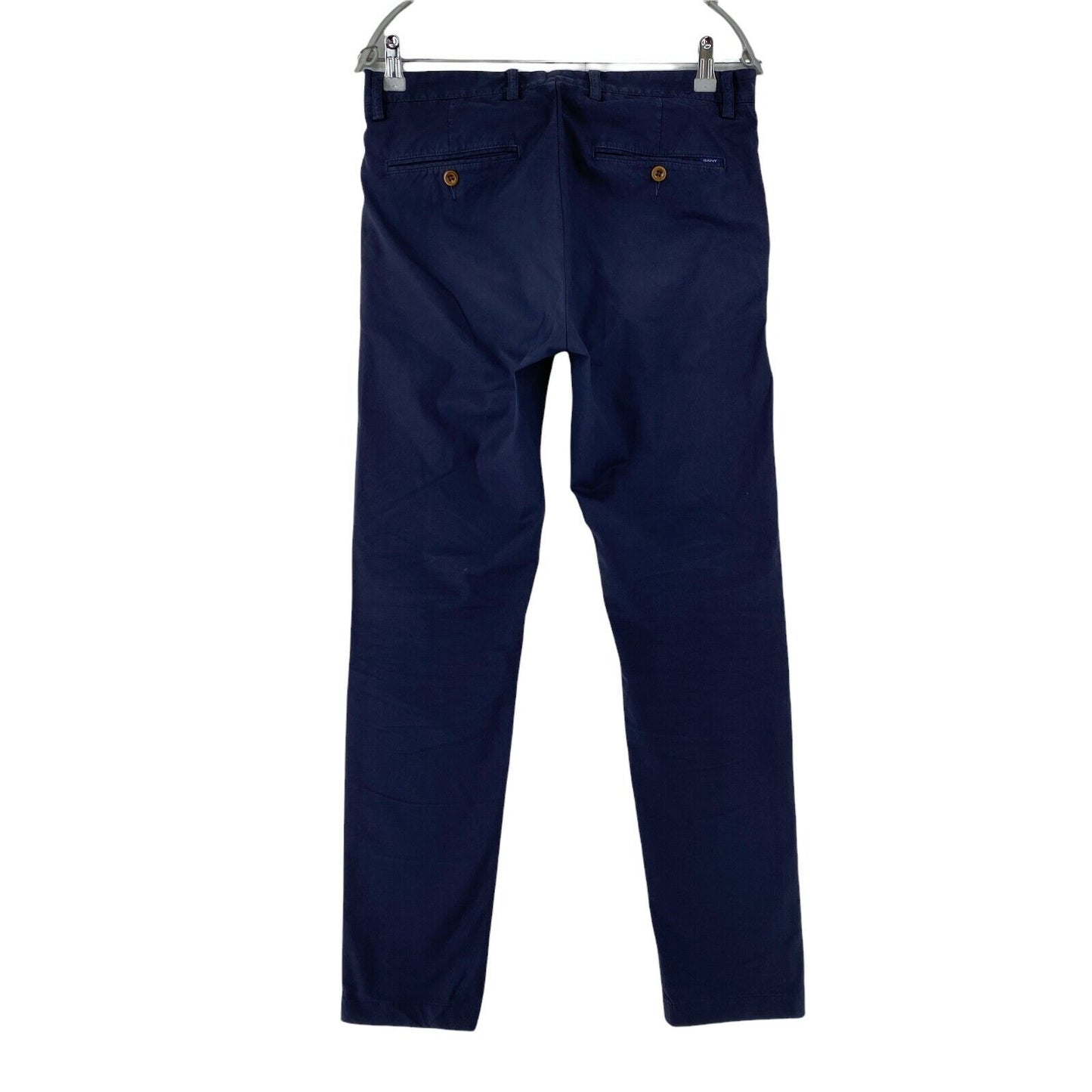 GANT Navy Blue Slim Fit Chino Trousers Size W29 L34