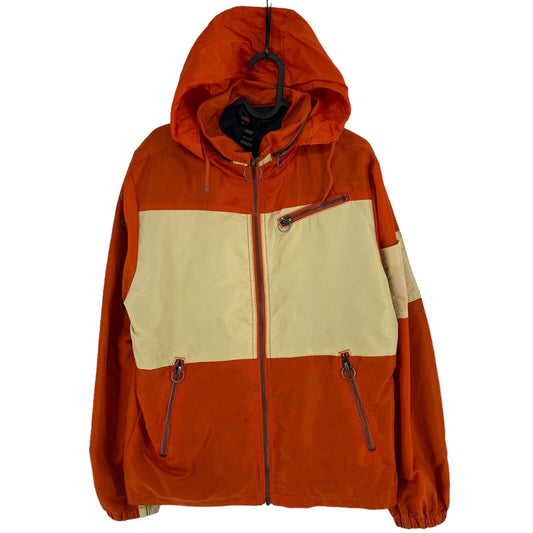 DIESEL Orange Hooded Jacket Size M