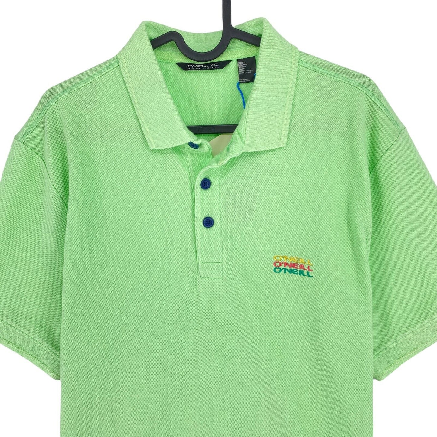 O`NEILL Green LM High Summer Pique Polo Shirt Size M